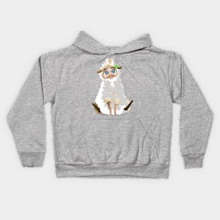 cute sheep, fanny  Shirt Kids Hoodie